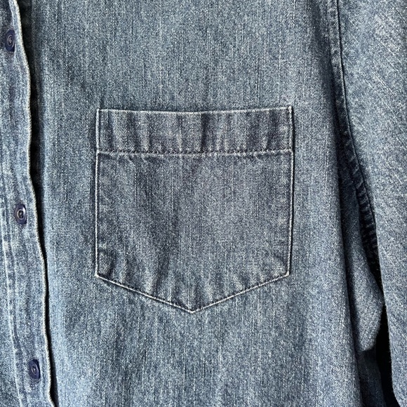 Edward woman denim long sleeve button down - Picture 5 of 8